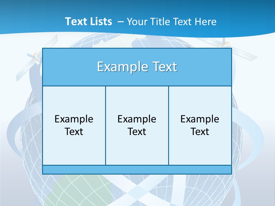 Graphic Longitude Continents PowerPoint Template