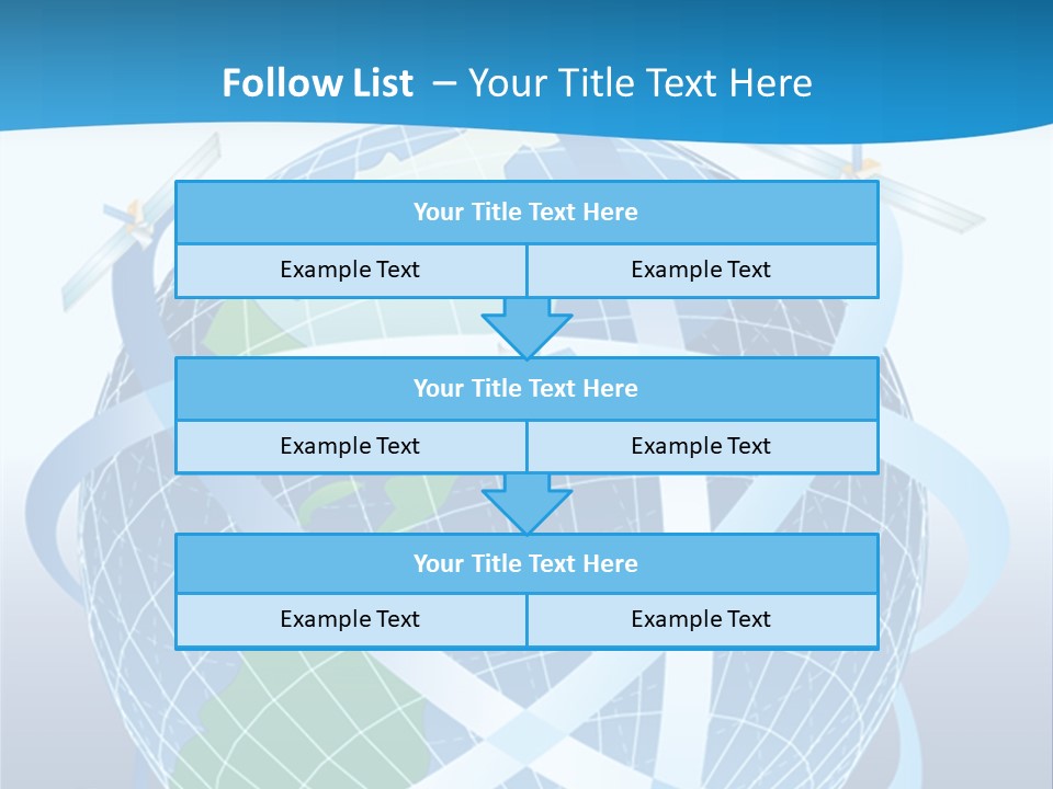Graphic Longitude Continents PowerPoint Template