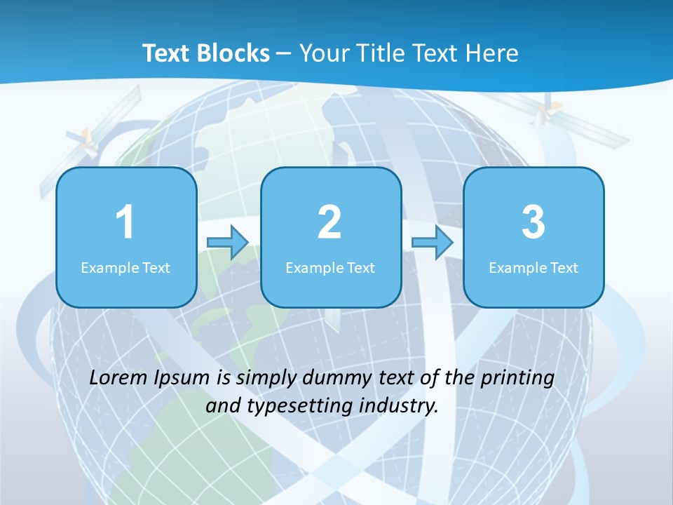 Graphic Longitude Continents PowerPoint Template
