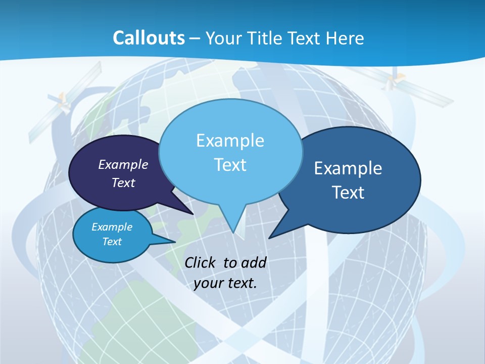 Graphic Longitude Continents PowerPoint Template