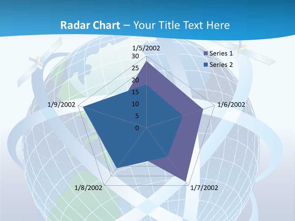 Graphic Longitude Continents PowerPoint Template