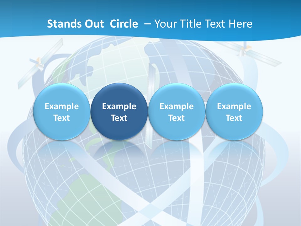 Graphic Longitude Continents PowerPoint Template