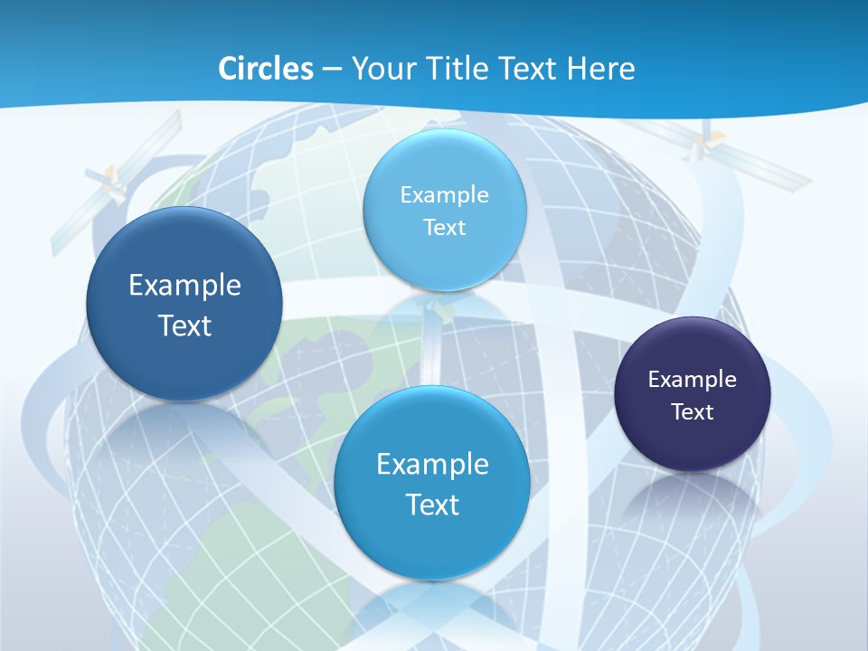 Graphic Longitude Continents PowerPoint Template