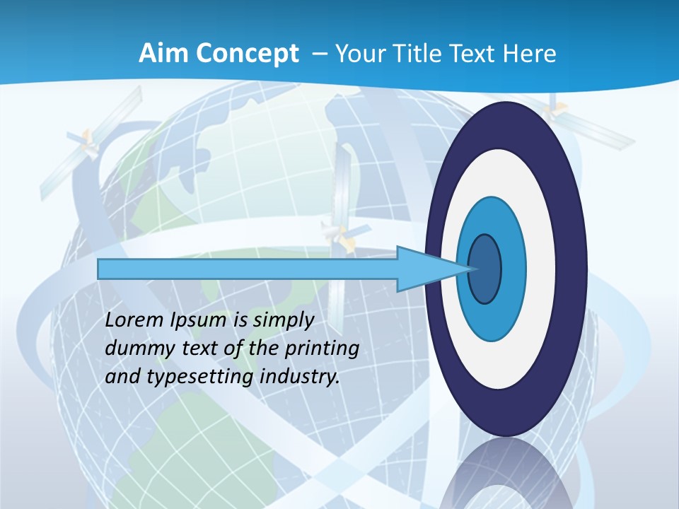 Graphic Longitude Continents PowerPoint Template