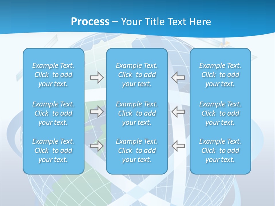 Graphic Longitude Continents PowerPoint Template