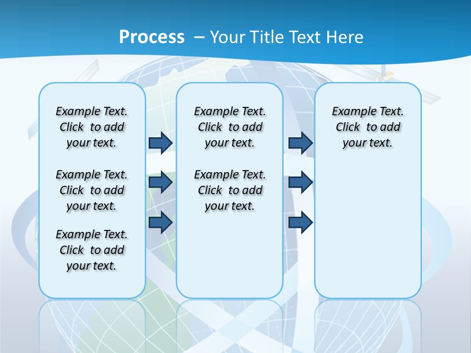 Graphic Longitude Continents PowerPoint Template