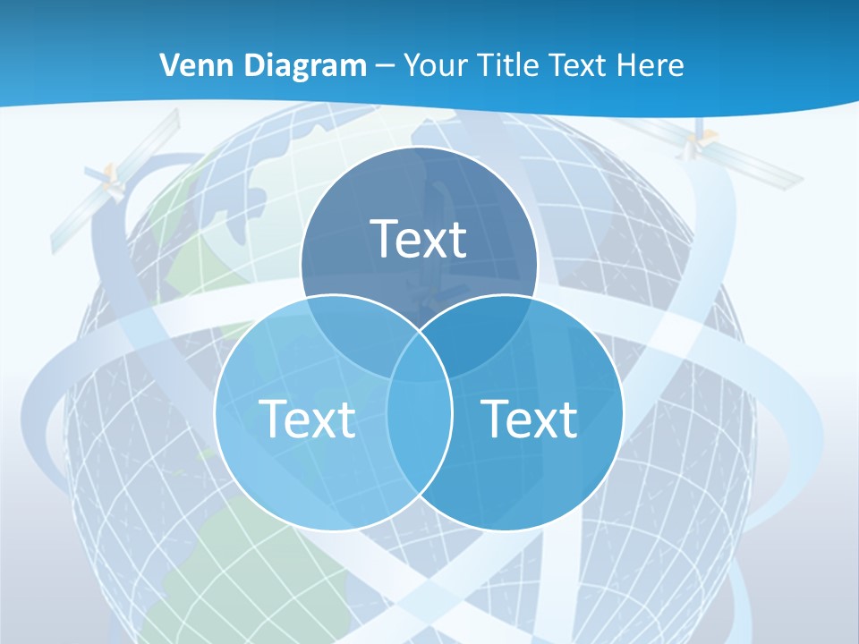 Graphic Longitude Continents PowerPoint Template