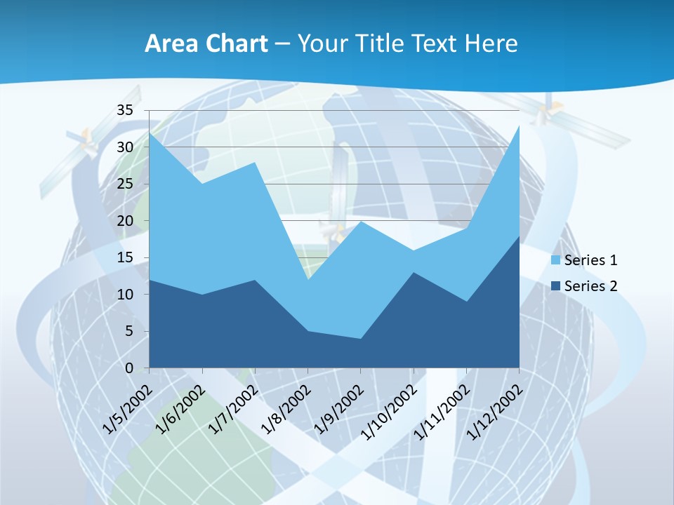 Graphic Longitude Continents PowerPoint Template