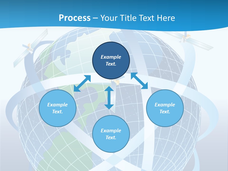 Graphic Longitude Continents PowerPoint Template