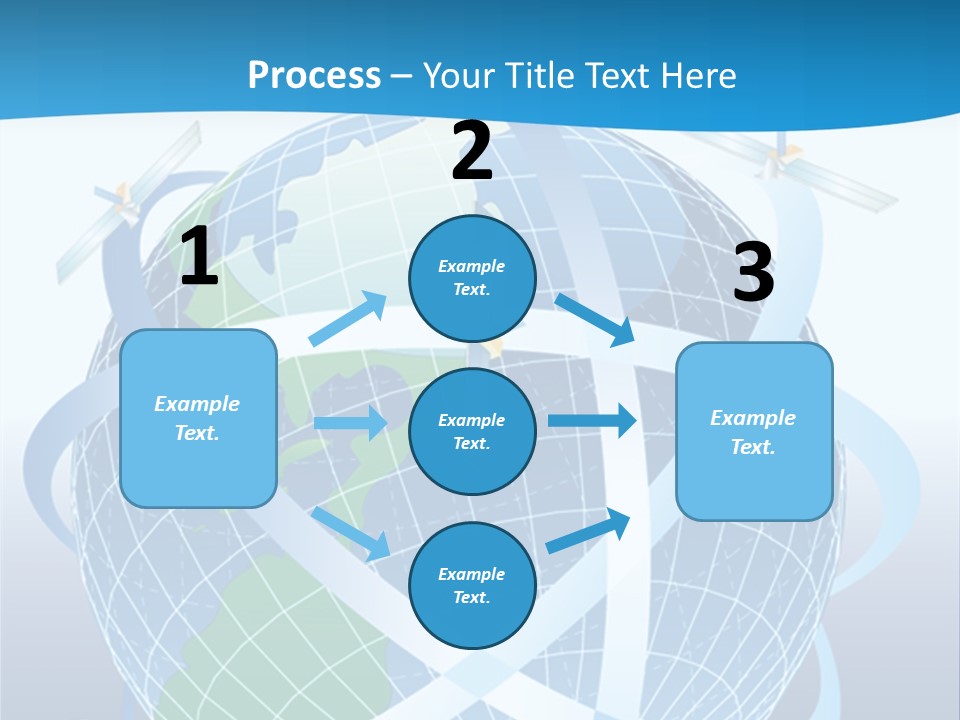 Graphic Longitude Continents PowerPoint Template