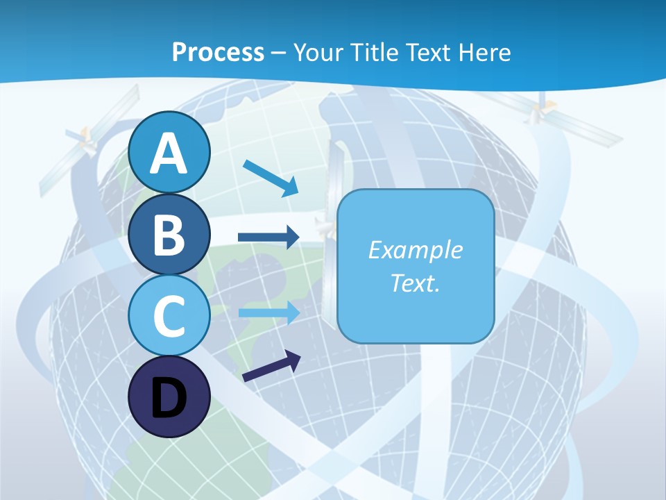 Graphic Longitude Continents PowerPoint Template