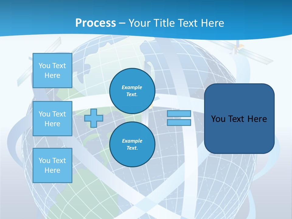 Graphic Longitude Continents PowerPoint Template