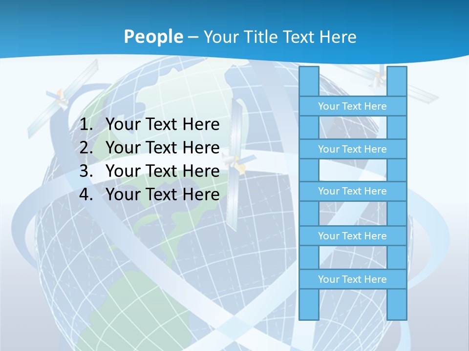 Graphic Longitude Continents PowerPoint Template