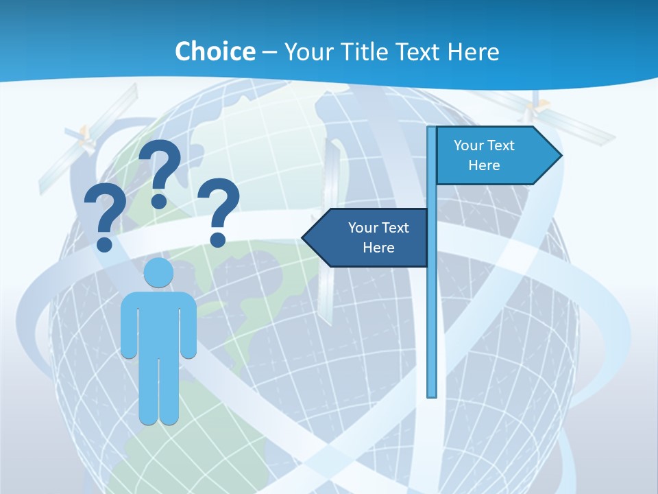Graphic Longitude Continents PowerPoint Template
