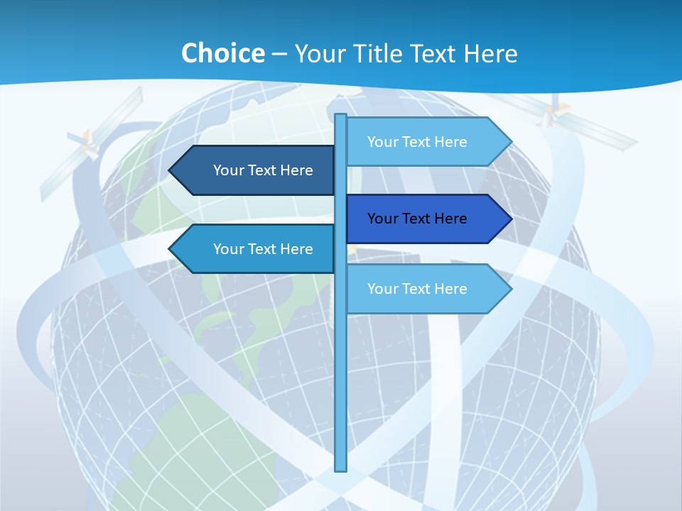 Graphic Longitude Continents PowerPoint Template