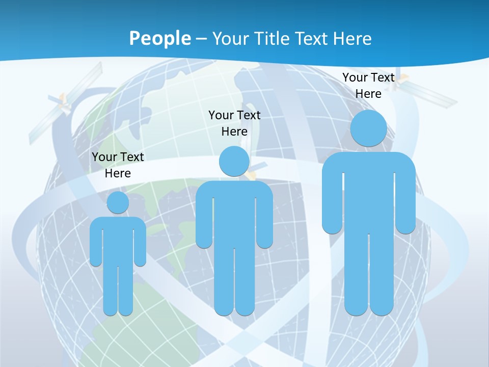 Graphic Longitude Continents PowerPoint Template