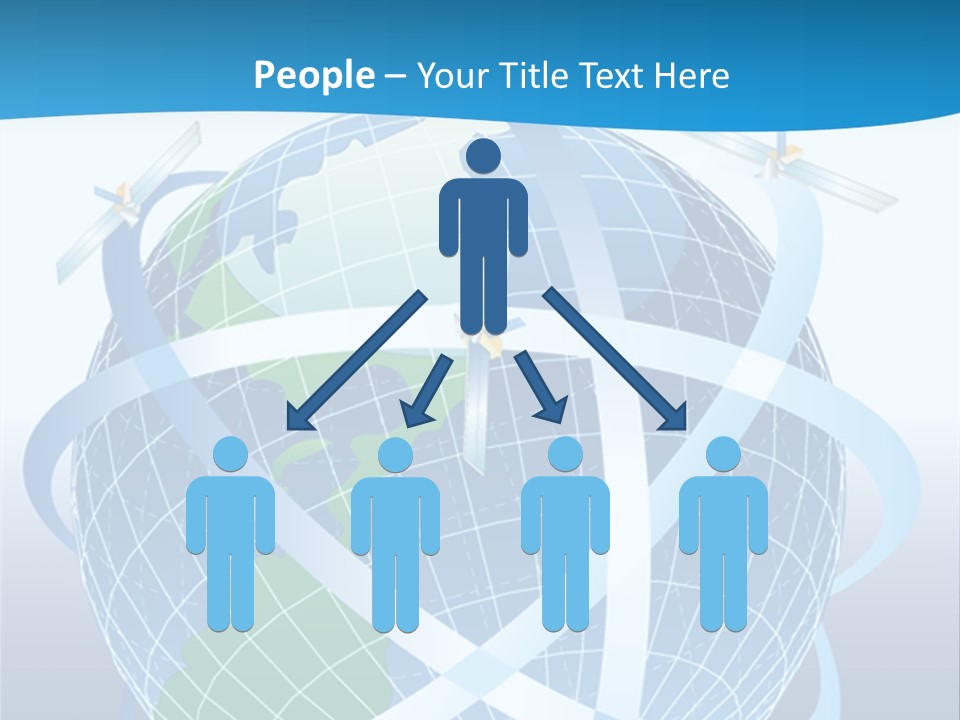 Graphic Longitude Continents PowerPoint Template