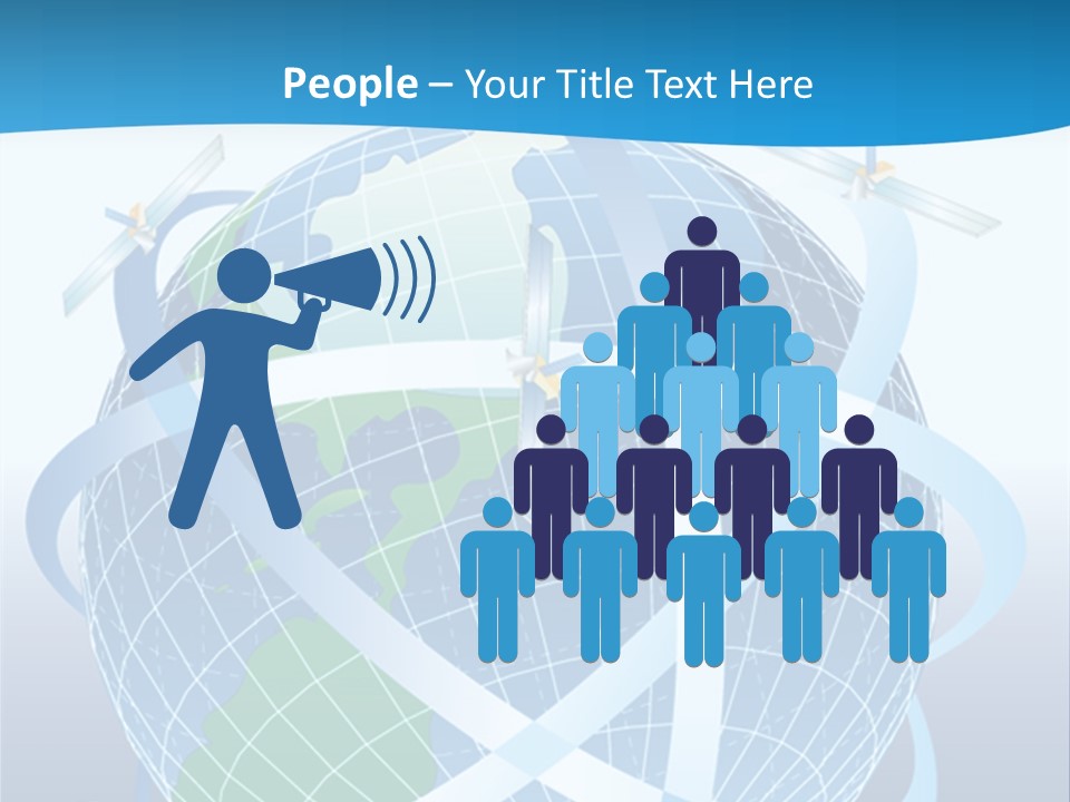 Graphic Longitude Continents PowerPoint Template