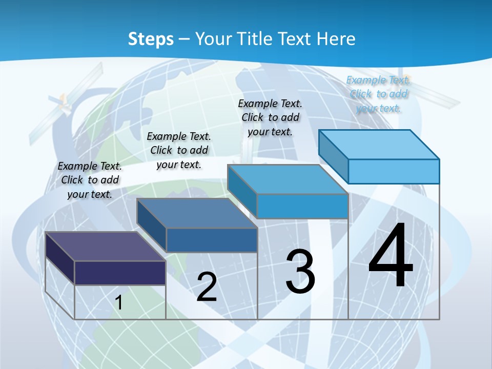 Graphic Longitude Continents PowerPoint Template