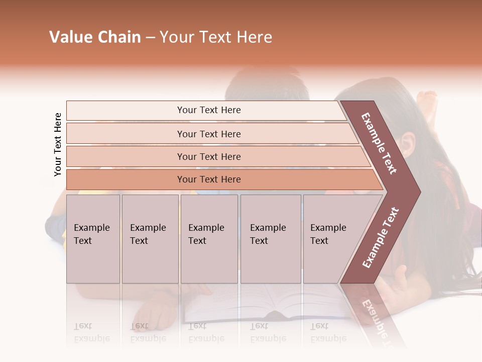 A Group Of Children Laying On The Ground Reading A Book PowerPoint Template