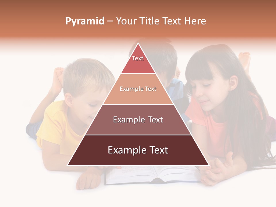 A Group Of Children Laying On The Ground Reading A Book PowerPoint Template