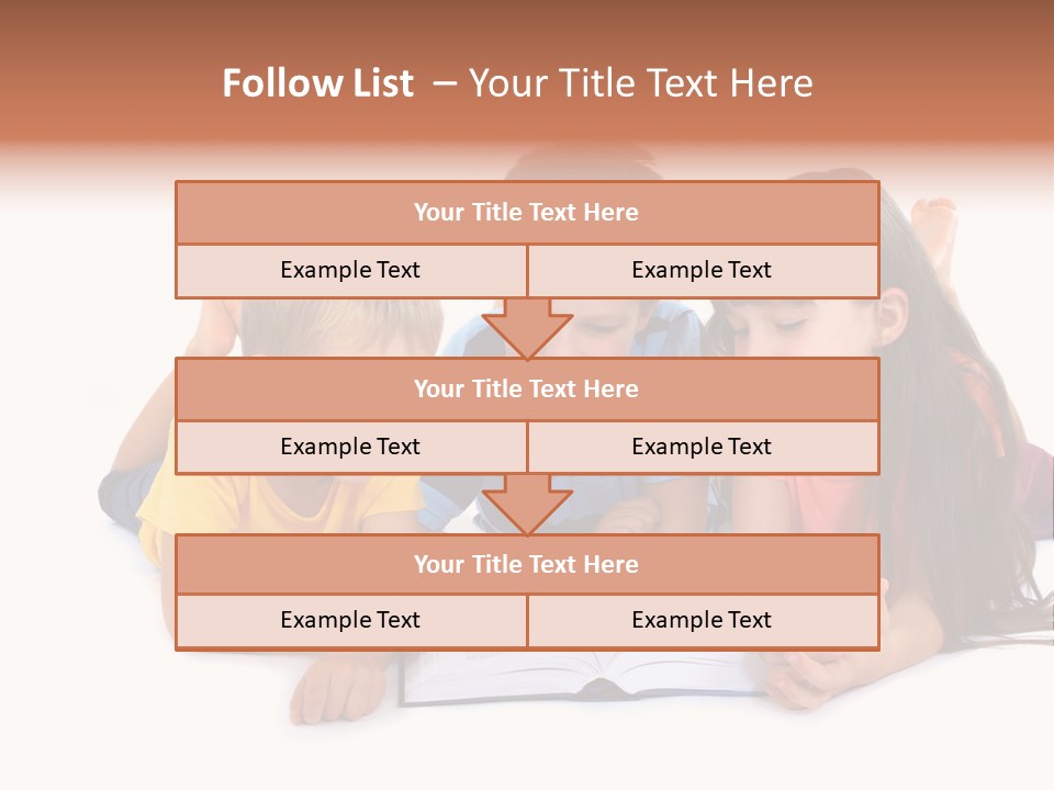 A Group Of Children Laying On The Ground Reading A Book PowerPoint Template