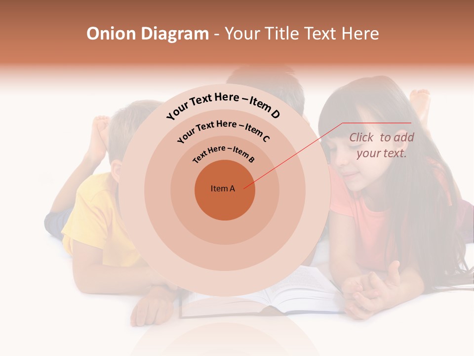 A Group Of Children Laying On The Ground Reading A Book PowerPoint Template