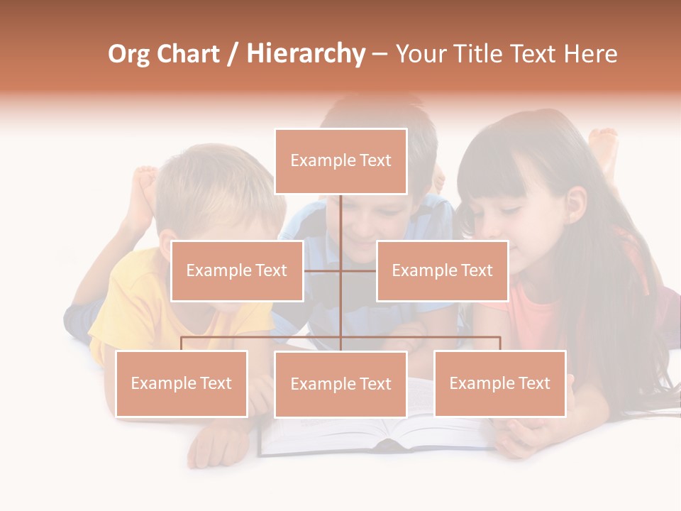 A Group Of Children Laying On The Ground Reading A Book PowerPoint Template