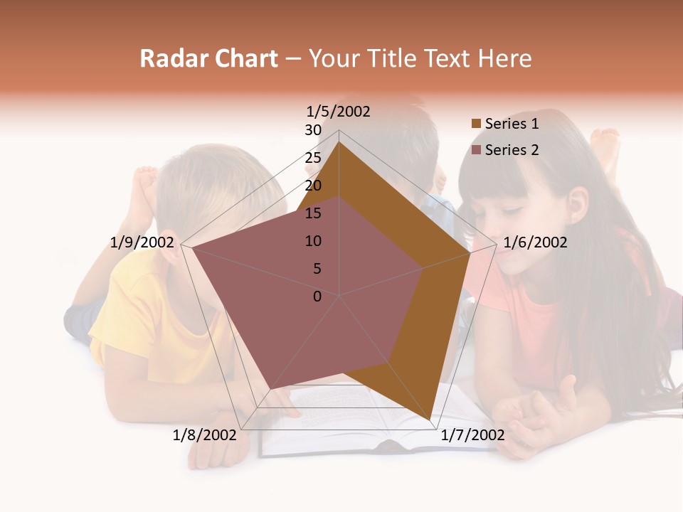A Group Of Children Laying On The Ground Reading A Book PowerPoint Template