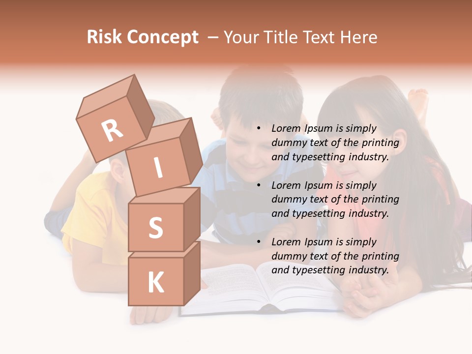 A Group Of Children Laying On The Ground Reading A Book PowerPoint Template