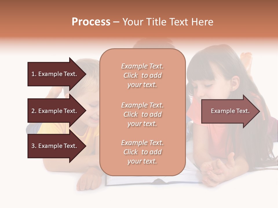 A Group Of Children Laying On The Ground Reading A Book PowerPoint Template