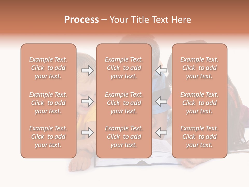 A Group Of Children Laying On The Ground Reading A Book PowerPoint Template