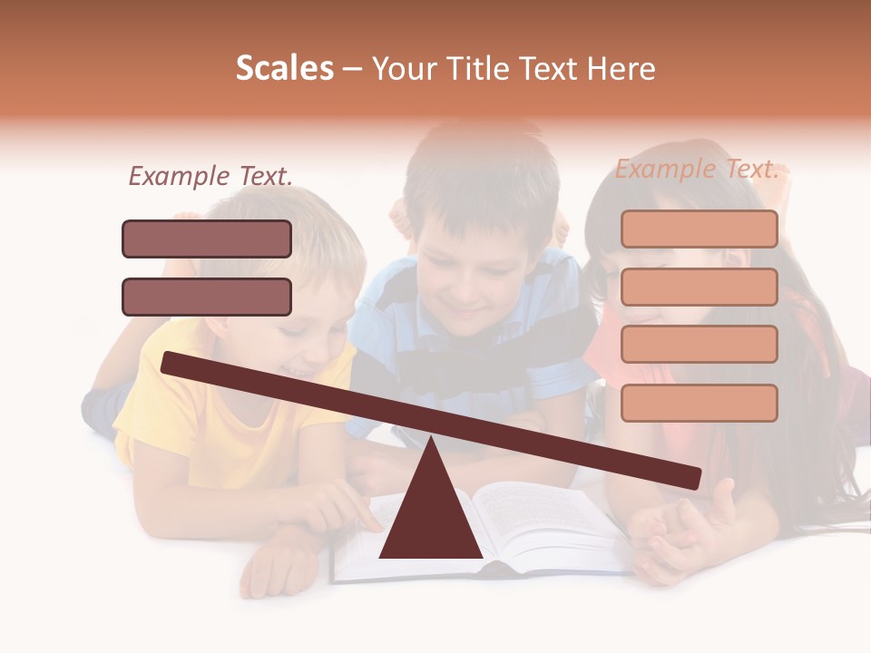 A Group Of Children Laying On The Ground Reading A Book PowerPoint Template