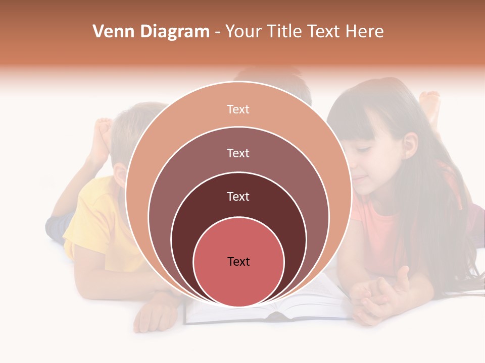 A Group Of Children Laying On The Ground Reading A Book PowerPoint Template