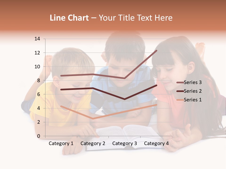 A Group Of Children Laying On The Ground Reading A Book PowerPoint Template