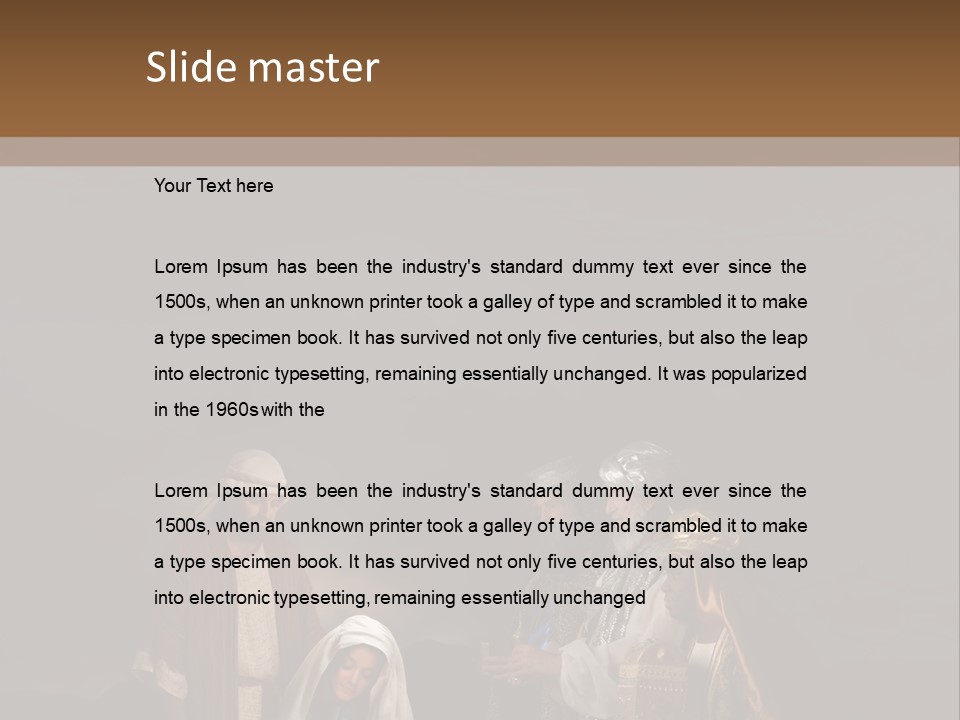 Mother Immaculate Christmas PowerPoint Template