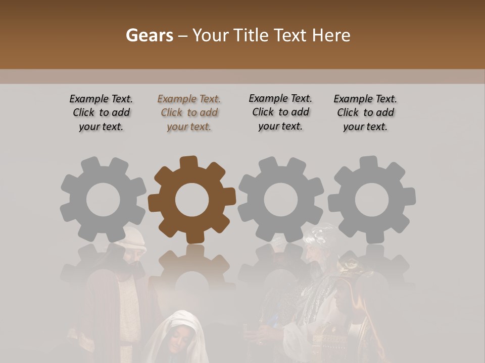 Mother Immaculate Christmas PowerPoint Template