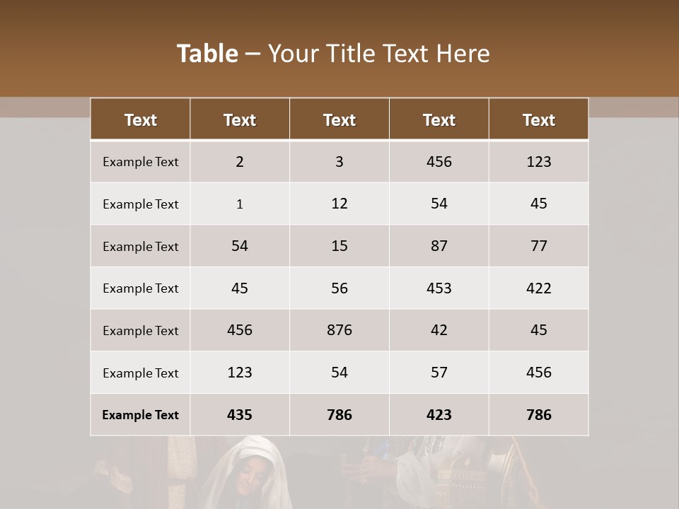 Mother Immaculate Christmas PowerPoint Template