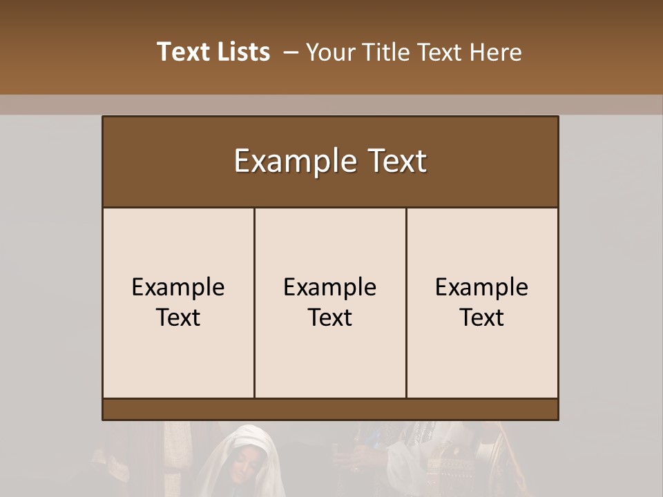 Mother Immaculate Christmas PowerPoint Template