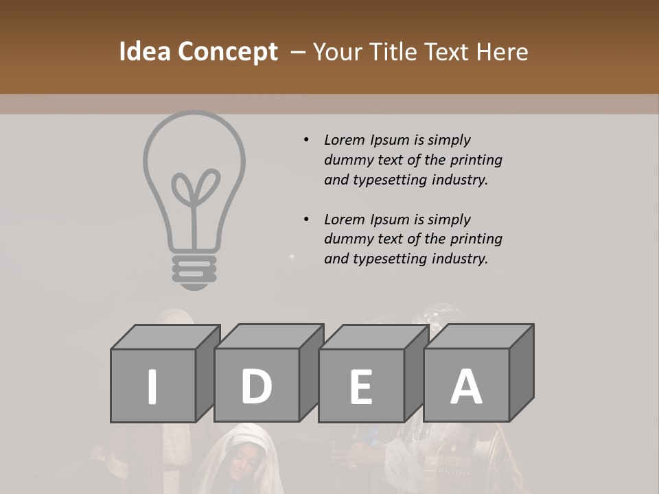 Mother Immaculate Christmas PowerPoint Template