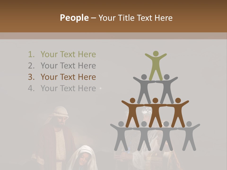 Mother Immaculate Christmas PowerPoint Template