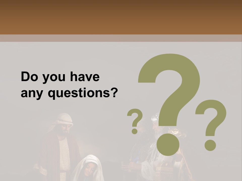 Mother Immaculate Christmas PowerPoint Template