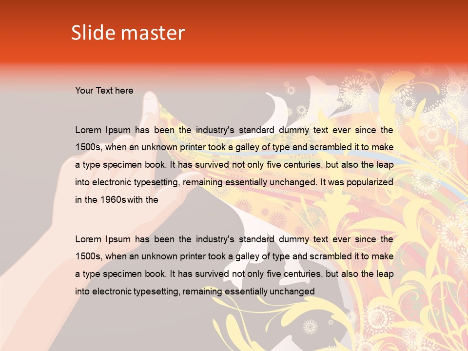 Frame Finger Nouveau PowerPoint Template