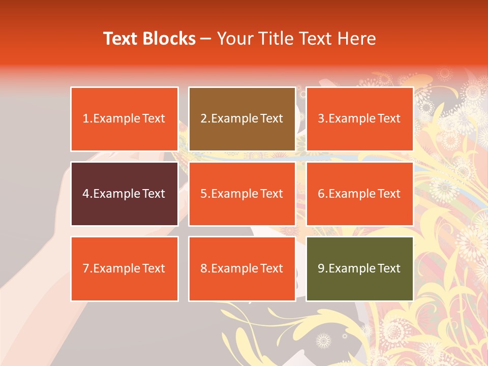 Frame Finger Nouveau PowerPoint Template