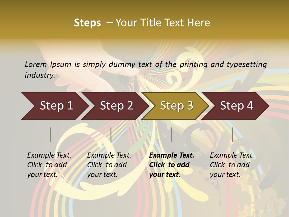 Leaf Vector Design PowerPoint Template