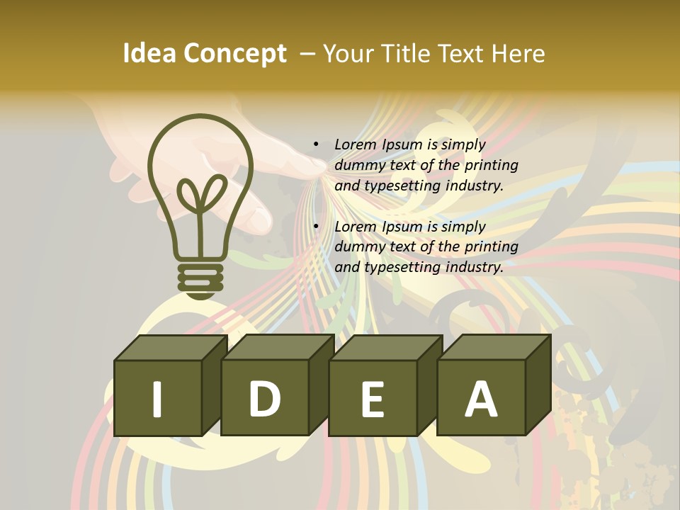 Leaf Vector Design PowerPoint Template