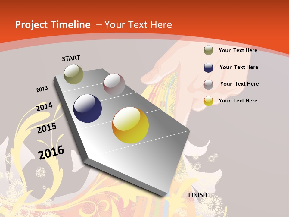 A Person Holding A Yellow Object In Their Hand PowerPoint Template