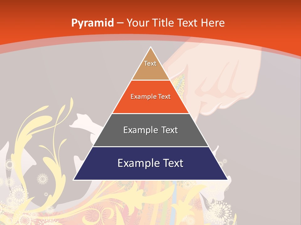 A Person Holding A Yellow Object In Their Hand PowerPoint Template