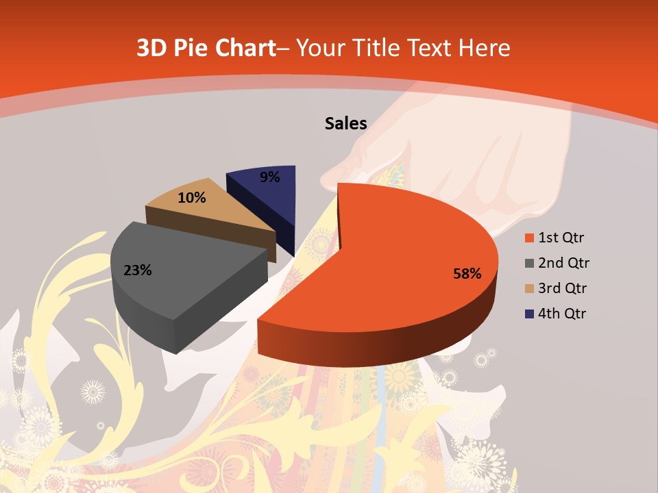 A Person Holding A Yellow Object In Their Hand PowerPoint Template