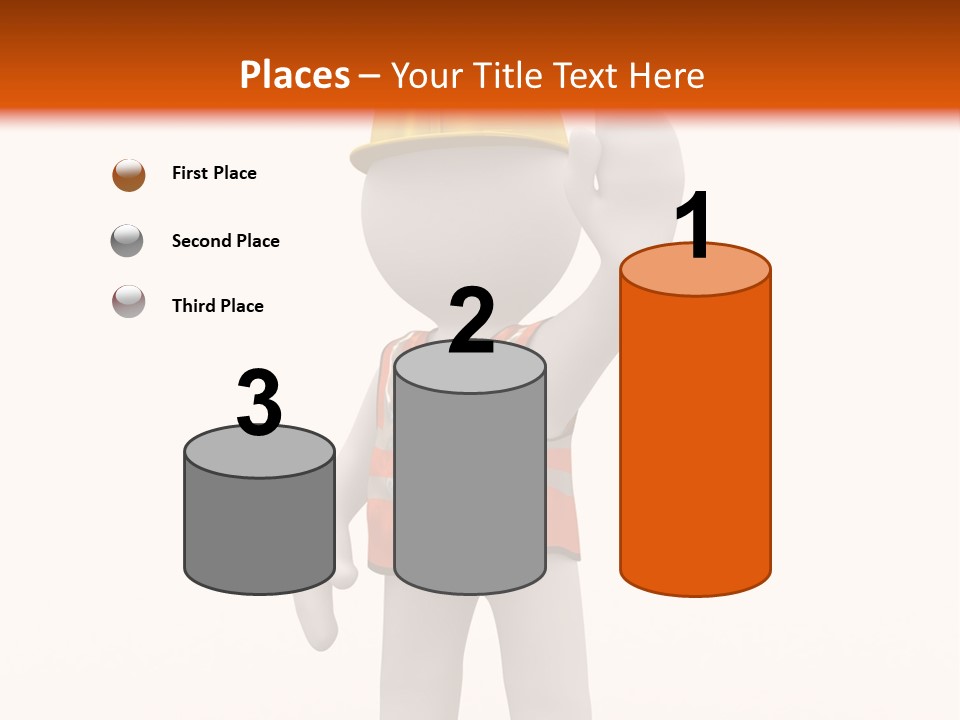 Cone White Abstract PowerPoint Template